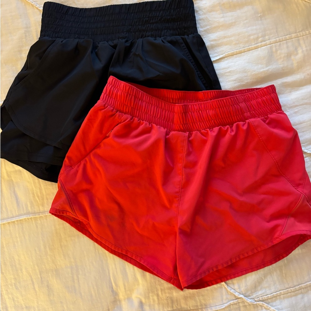 Athletic Shorts Bundle! Black and Red